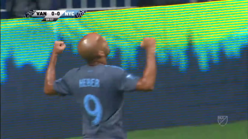 GOAL: Heber clinical finish gives visiting New York City FC early lead