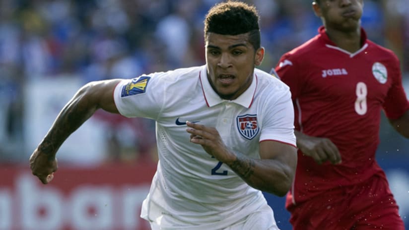 DeAndre Yedlin in action for the USMNt against Cuba