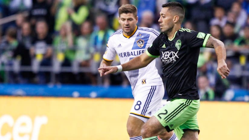 Clint Dempsey and Steven Gerrard keep pace in Seattle Sounders vs. LA Galaxy match