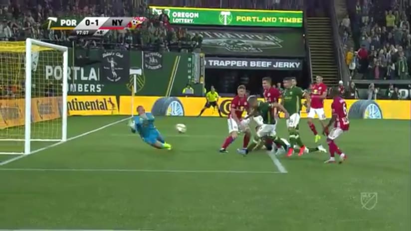 SHOT: Brian Fernandez puts a close range look wide