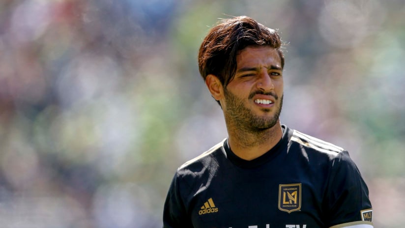 Carlos Vela smirks - LAFC