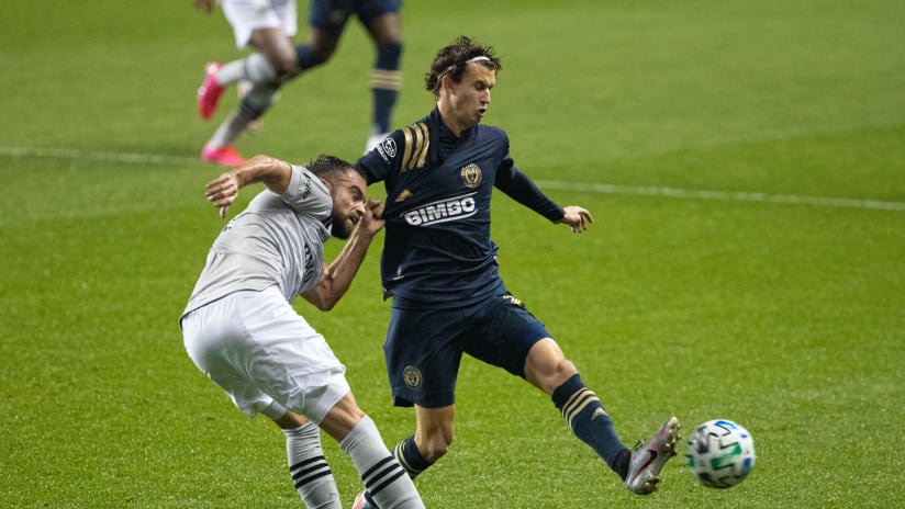 Brenden Aaronson — Philadelphia Union — Action