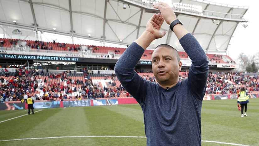 Freddy Juarez - Real Salt Lake - clapping hands