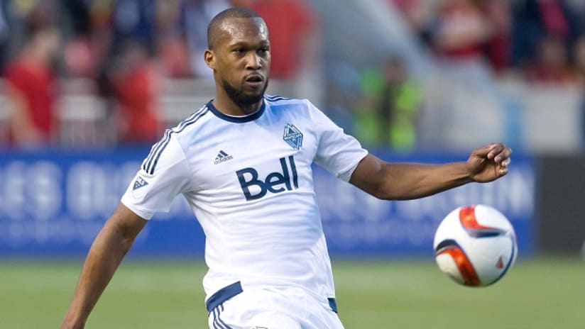 Kendall Waston in action for the Vancouver Whitecaps