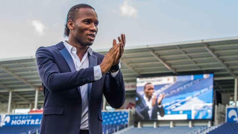 Didier Drogba unveiled at Stade Saputo