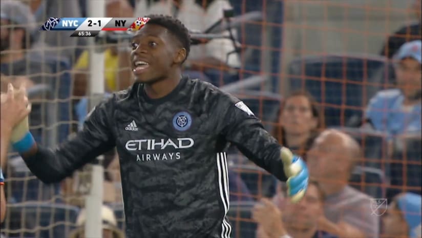 SAVE: Sean Johnson dives to make a fantastic stop