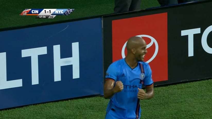 GOAL: Heber puts NYCFC in the lead with a slick finish