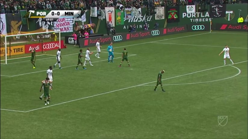 Cristhian Paredes with a great shot to the post vs. Minnesota United FC!