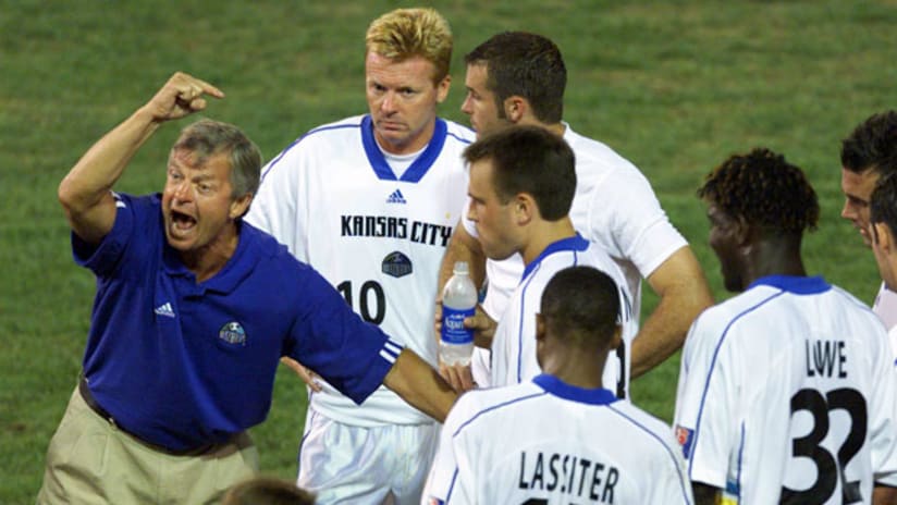 Bob Gansler with the Kansas City Wizards