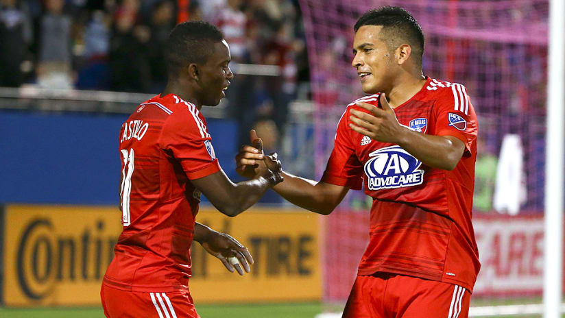 Fabian Castillo - Victor Ulloa - FC Dallas - Embrace