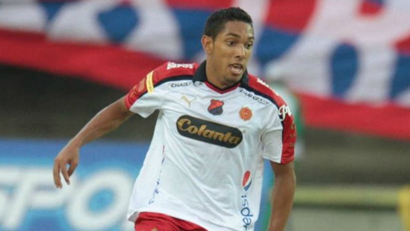 Javier Calle on a Deportivo Independiente Medellín uniform