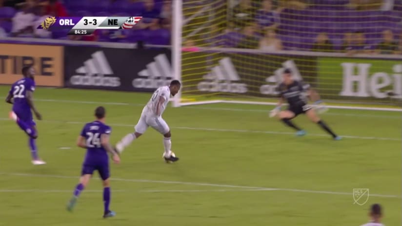 SAVE: Brian Rowe stonewalls Cristian Penilla on the break