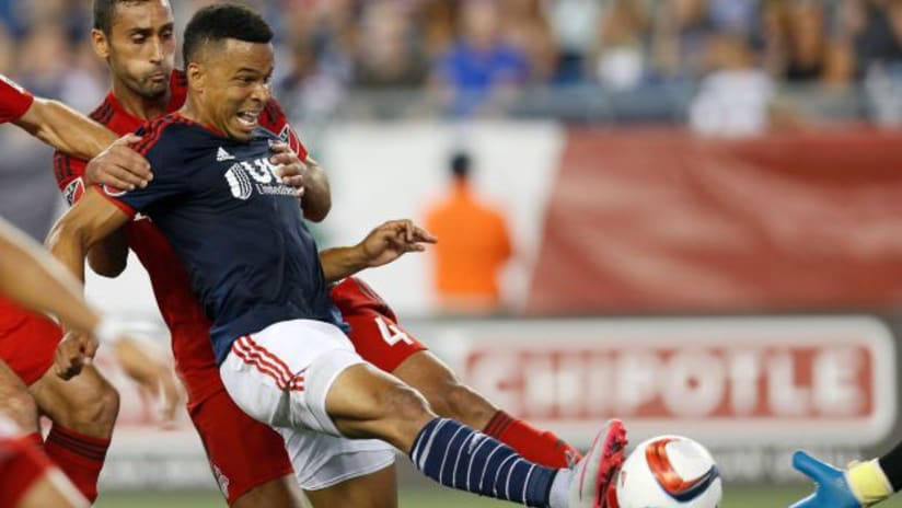 Charlie Davies pushes the ball home against Toronto FC