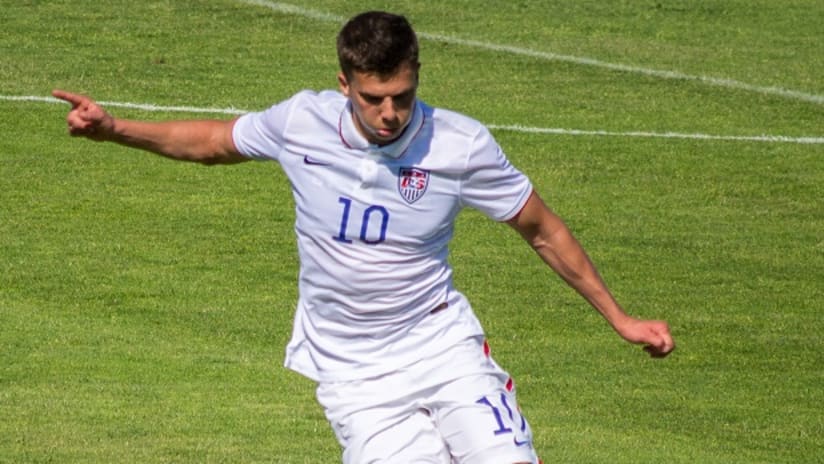 Marc Pelosi with the US U23s