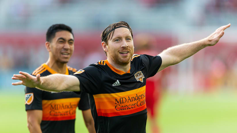 Houston Dynamo - Tommy McNamara celebrating