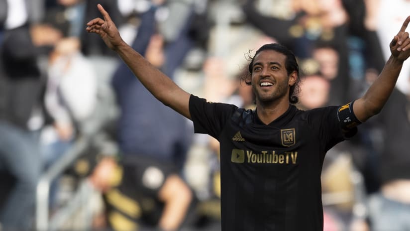 Carlos Vela - LAFC - arms raised