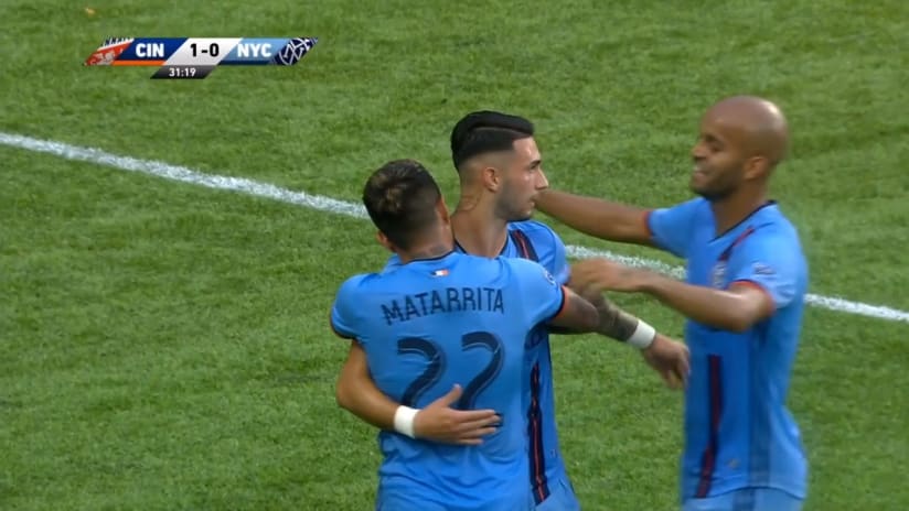 GOAL: Valentín Castellanos scores a cracker from distance