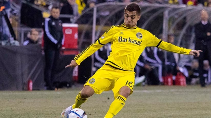 Hector Jimenez in action for Columbus Crew SC