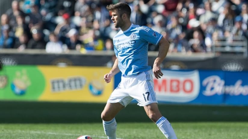 Chris Wingert in action for New York City FC