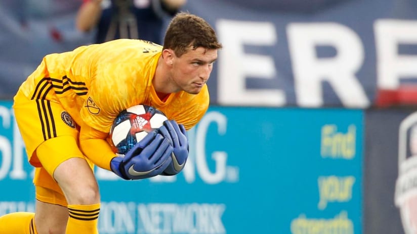 Matt Freese - holds the ball - Philadelphia Union