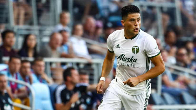 Jorge Moreira on the ball - Portland Timbers