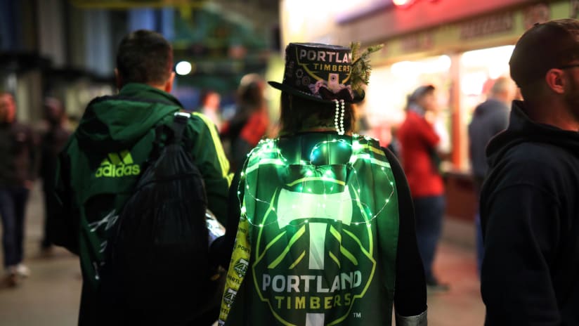 Portland Timbers fan on October 29, 2015