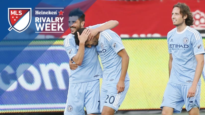 Don Garber, New York City FC stars kick off Rivalry Week by ringing Nasdaq closing bell | SIDELINE