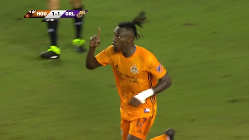 GOAL: Alberth Elis heads in the equalizer 