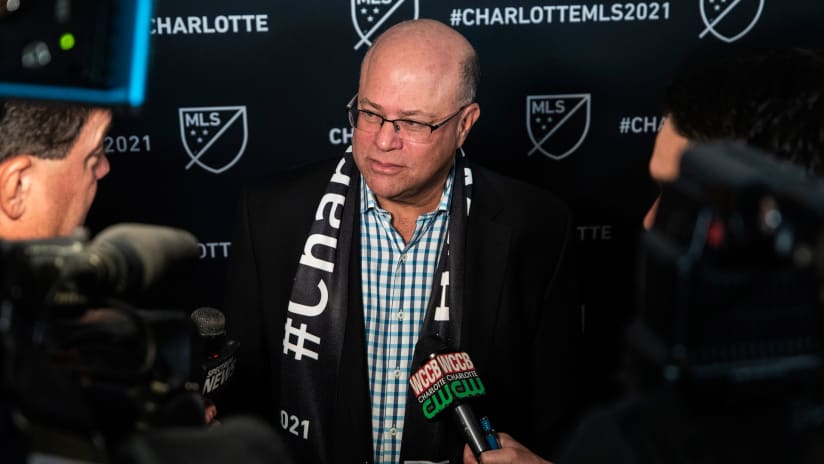 David Tepper - Charlotte MLS - speaks to media at expansion announcement