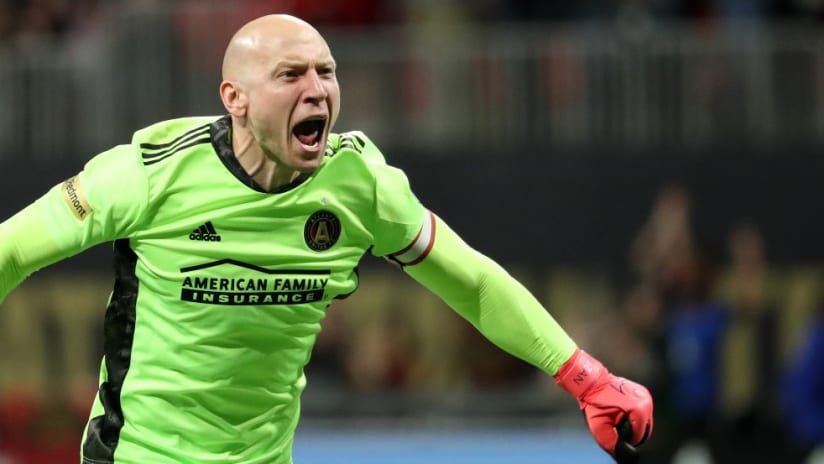 Brad Guzan - excited - postgame