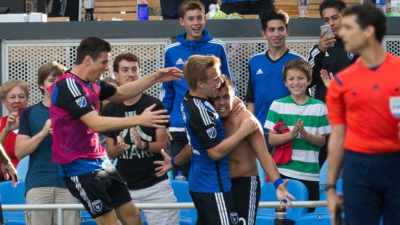 Matias Perez Garcia - San Jose Earthquakes - Celebration