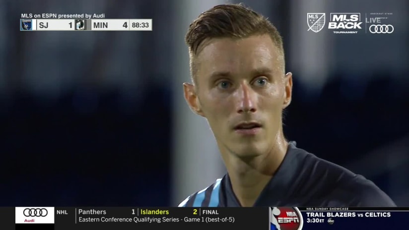 WOODWORK: Jan Gregus, Minnesota United FC - 89th minute