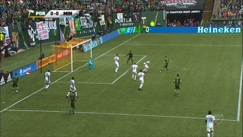 PK SHOUT: Cristhian Paredes cracks shot off Chase Gasper's arm