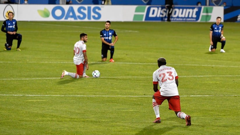 Toronto FC - Montreal Impact - Kneeling