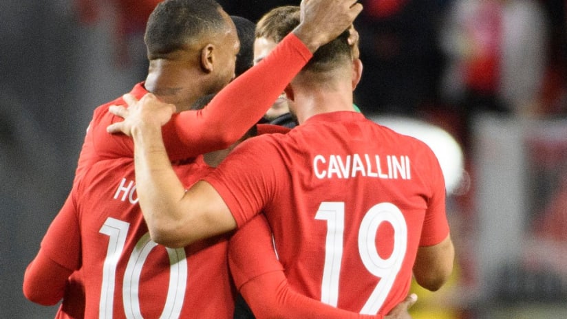 Canada - celebration - defeating USA