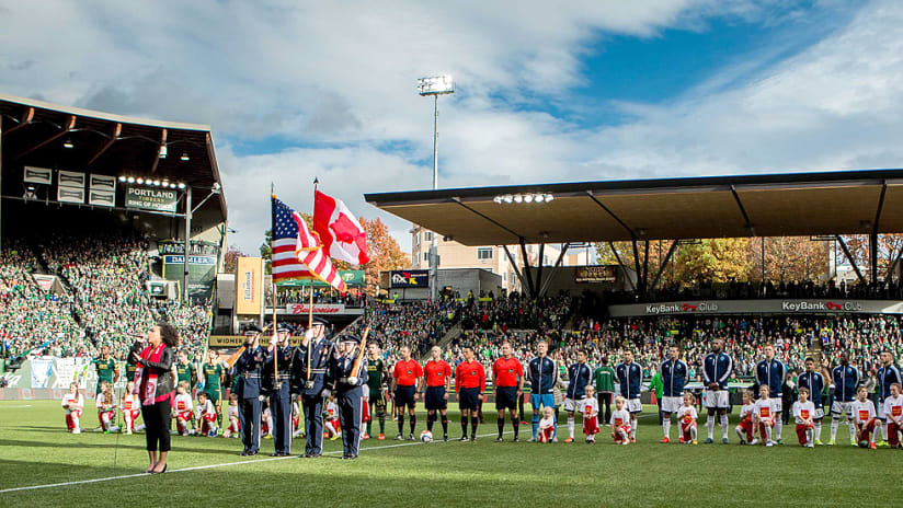 Providence Park - Portland Timbers - National Anthems
