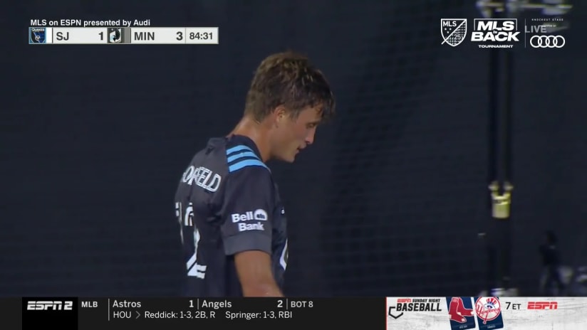 SAVE: Daniel Vega, San Jose Earthquakes - 85th minute