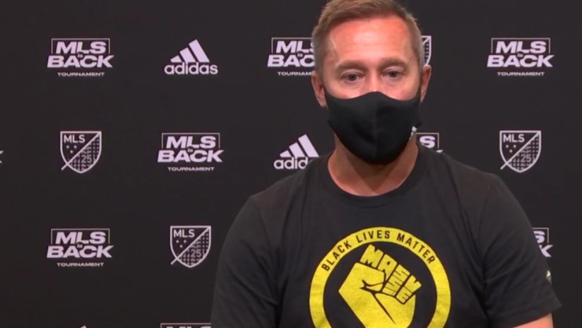 Caleb Porter - masked presser 2 - MLS is Back