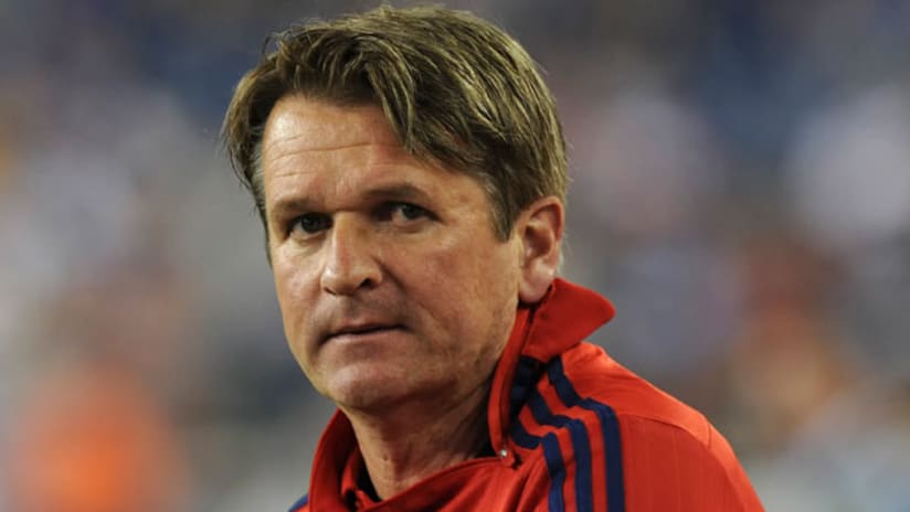 Consterned Frank Yallop, Chicago Fire