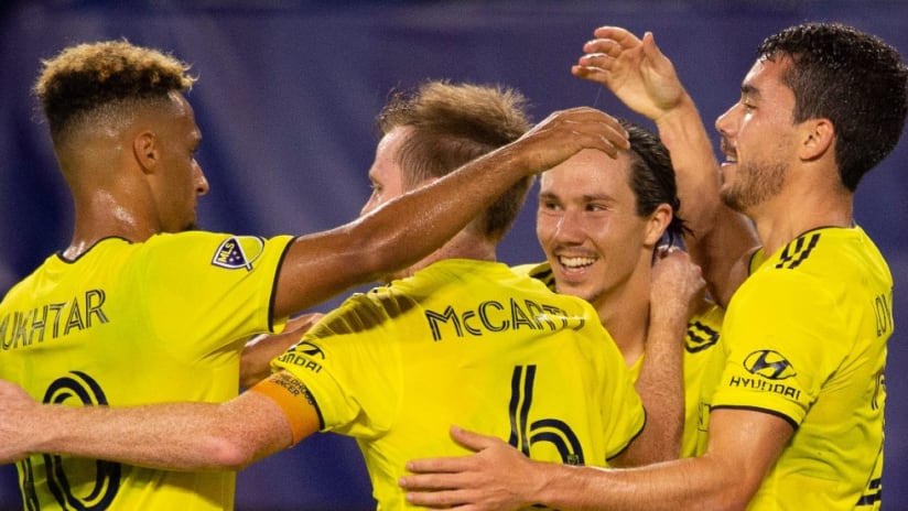 Nashville SC - celebration - against Atlanta United