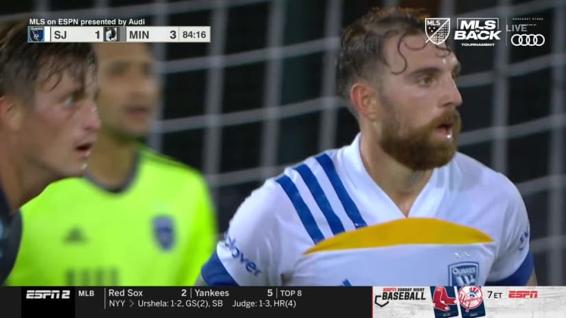 SHOT ON TARGET: Aaron Schoenfeld, Minnesota United FC - 85th minute