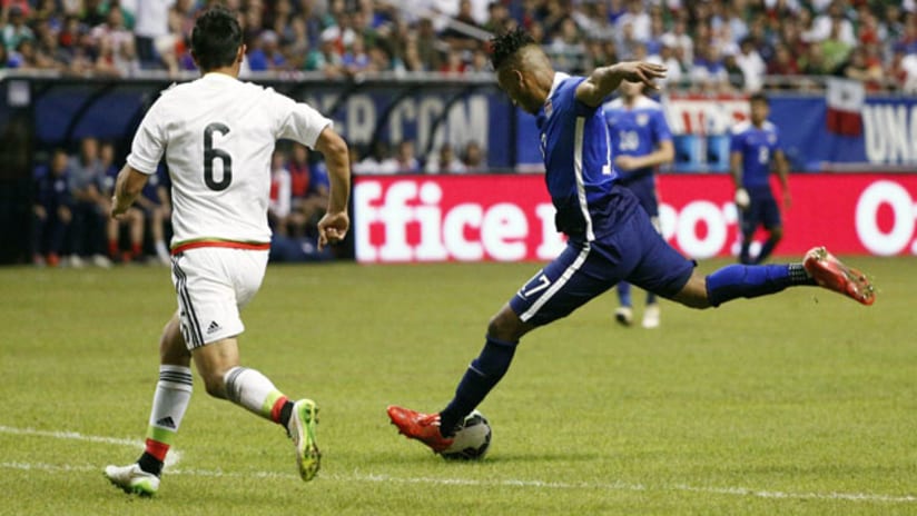 Sw-Agudelo is back: New England Revolution forward Juan Agudelo reacts to first USMNT goal in four years