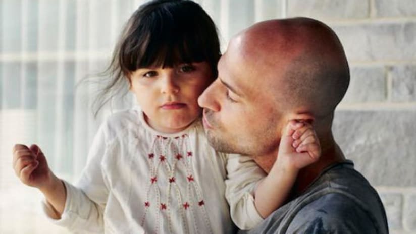 Laurent Ciman and daughter, Nina