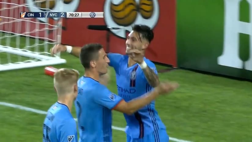 GOAL: Valentin Castellanos scores his second of the match