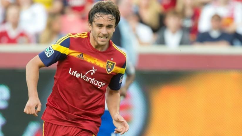 Cole Grossman playing for Real Salt Lake