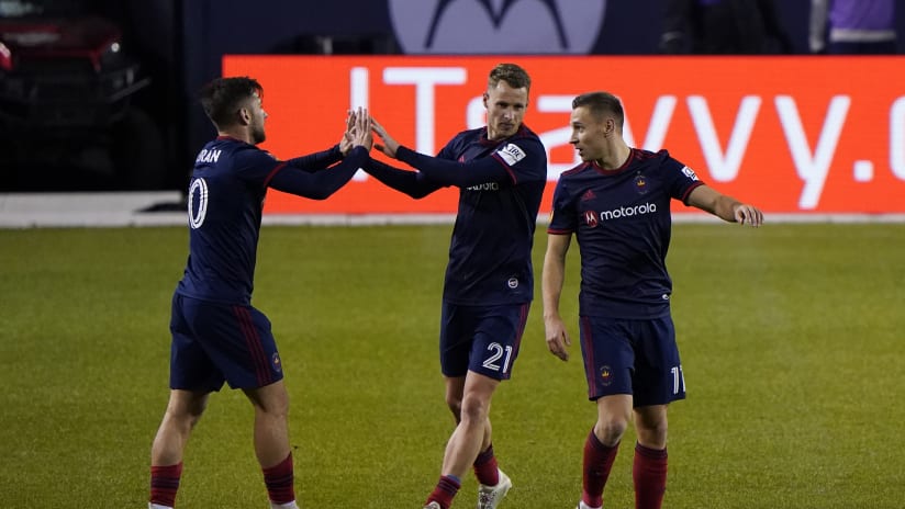 Przemyslaw Frankowski celebrate - Chicago Fire