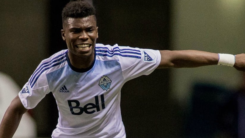 Sam Adekugbe - Vancouver Whitecaps - pointing