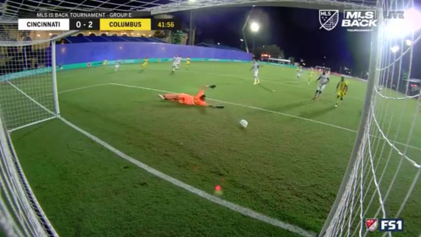 SHOT: Luis Díaz, Columbus Crew SC - 42nd minute