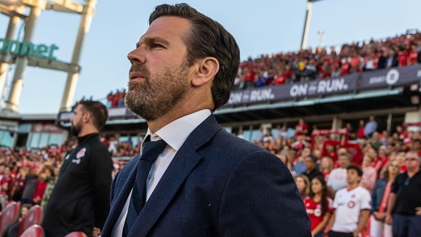 Greg Vanney – Toronto FC – pensive look