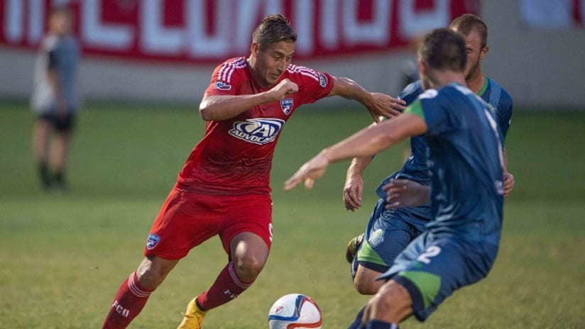 David Texeira in action for FC Dallas in US Open Cup play